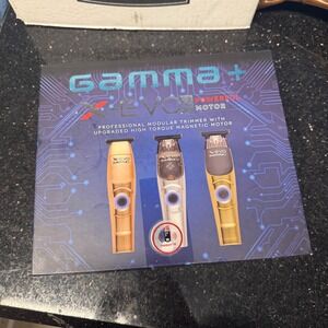 NEW Open Box Gamma+ Plus X EVO Hair Trimmer High Torque Magnetic Motor